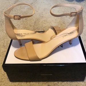 Nine West kitten heels in natural